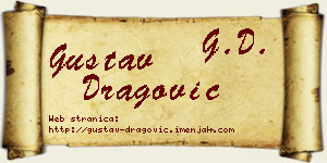 Gustav Dragović vizit kartica